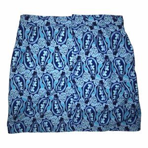 Catalina Paisley Floral Cargo Swim Skirt L 12/14